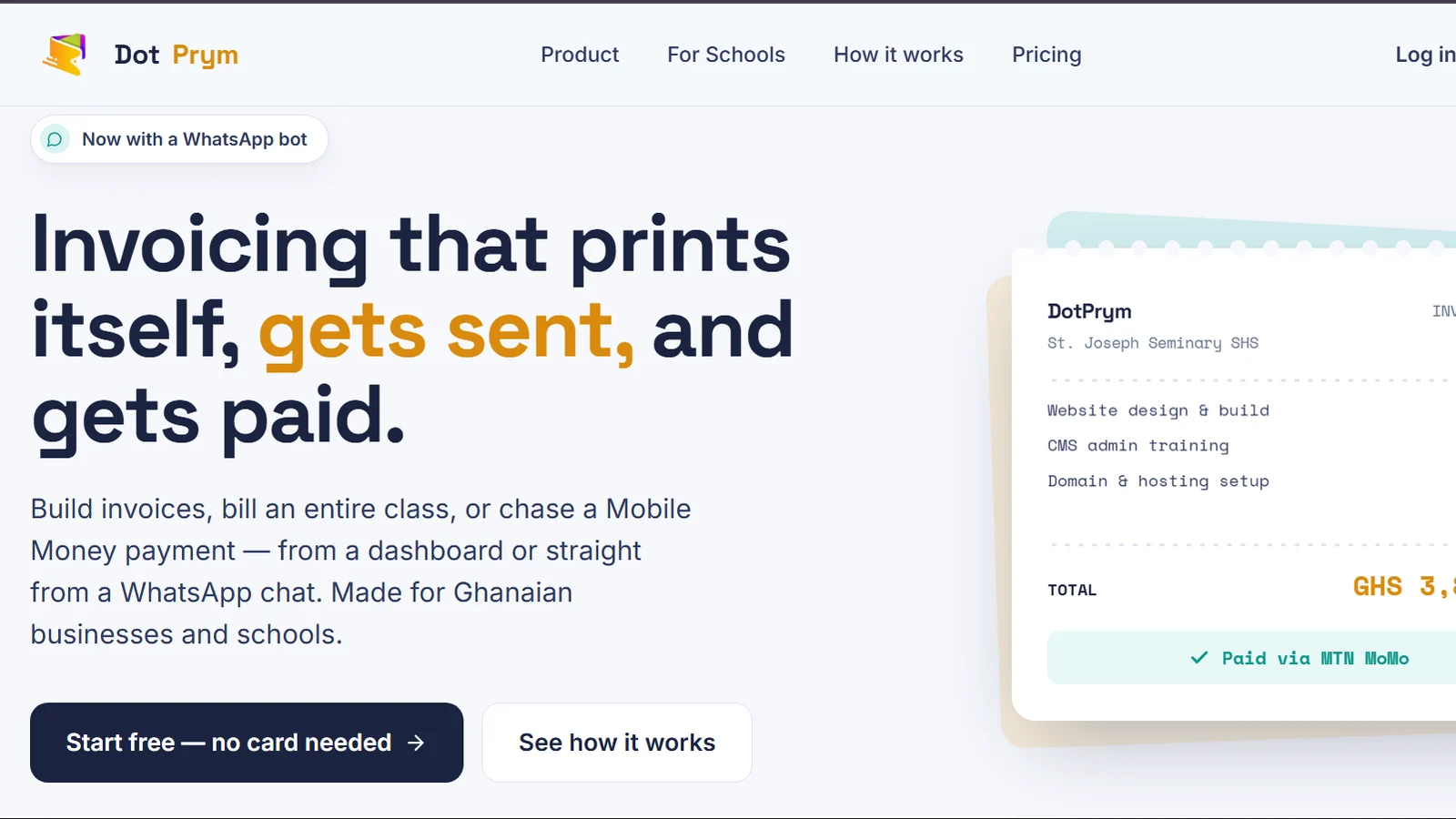 Invoicing that prints itself, gets sent, and gets paid
